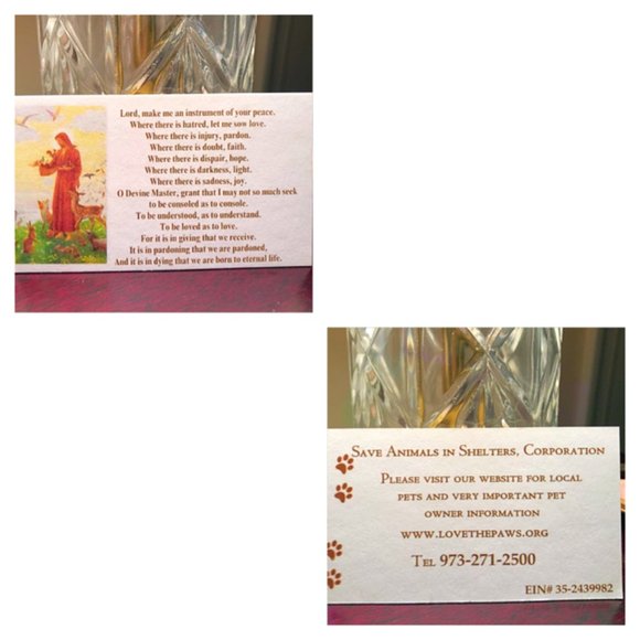 Sterling Silver plated necklace St Francis Saint Francis CHARITY - Picture 5 of 5